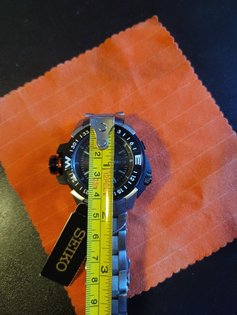 New W/Tags Seiko 5 Sports SKZ229 Map Meter Automatic Watch 200mtrs Divecore Chic - Picture 11 of 12